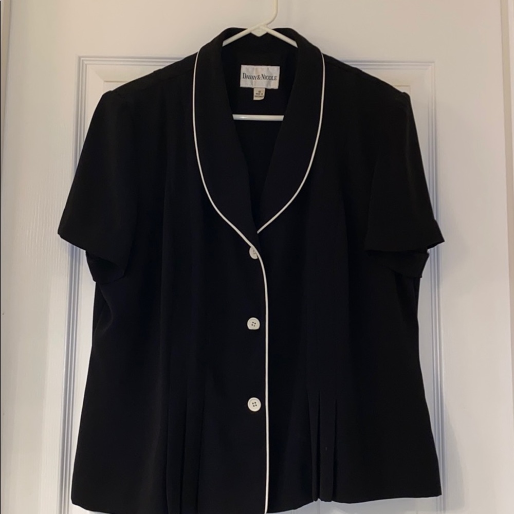 Danny and Nicole Black Ladies Business Top
